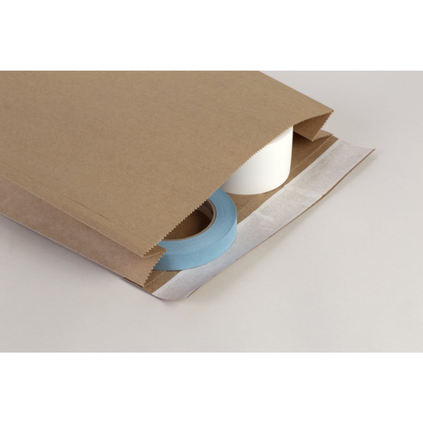 flexiPAK Faltentasche classic Standard 260 x 410 mm (B x H) ohne Fenster 100g/m² mit Selbstklebung Kraftpapier braun 300 St./Pack.