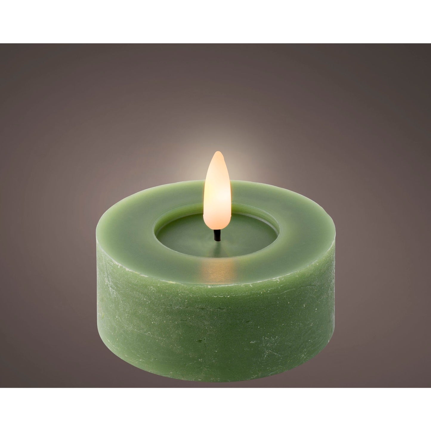 LUMINEO LED Teelicht 7 x 6 cm (Ø x H) 250h Wachs grün 2 St./Pack.
