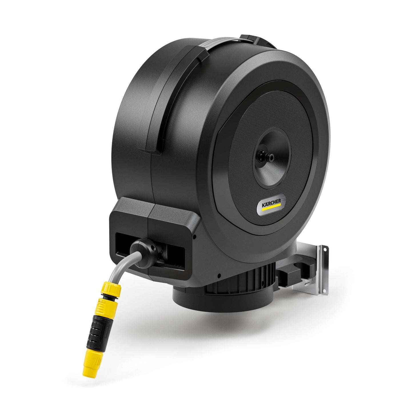 Kärcher Schlauchaufroller HBX 4.20 Automatic 22 x 54,1 x 78,1 cm (B x H x T) 20 m, Anschlussschlauch: 1,5m 8,7kg schwarz/gelb