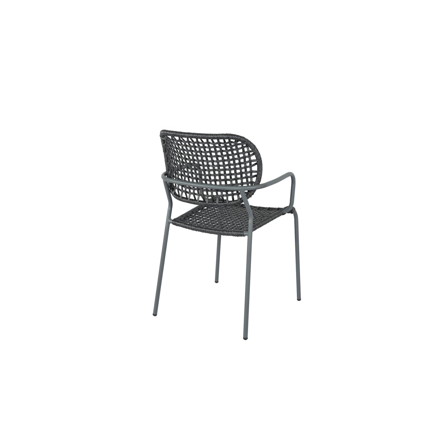 BEST Gartenstuhl Reino 55,5 x 88 x 60,5 cm (B x H x T) 100 % Polyester anthrazit 4 St./Pack.