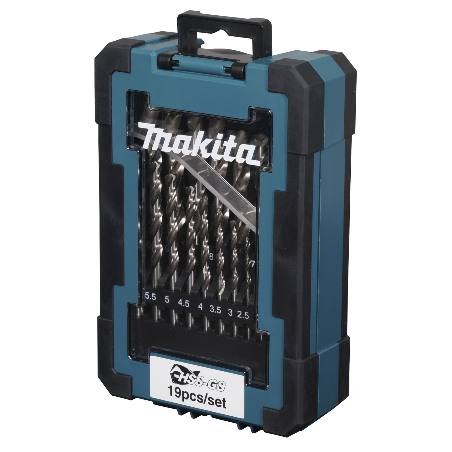Makita® Bohrersatz HSS-GS 19 Teile 1/1,5/2/2,5/3/3,5/4/4,5/5/5,5/6/6,5/7/7,5/8/8,5/9/9,5/10mm