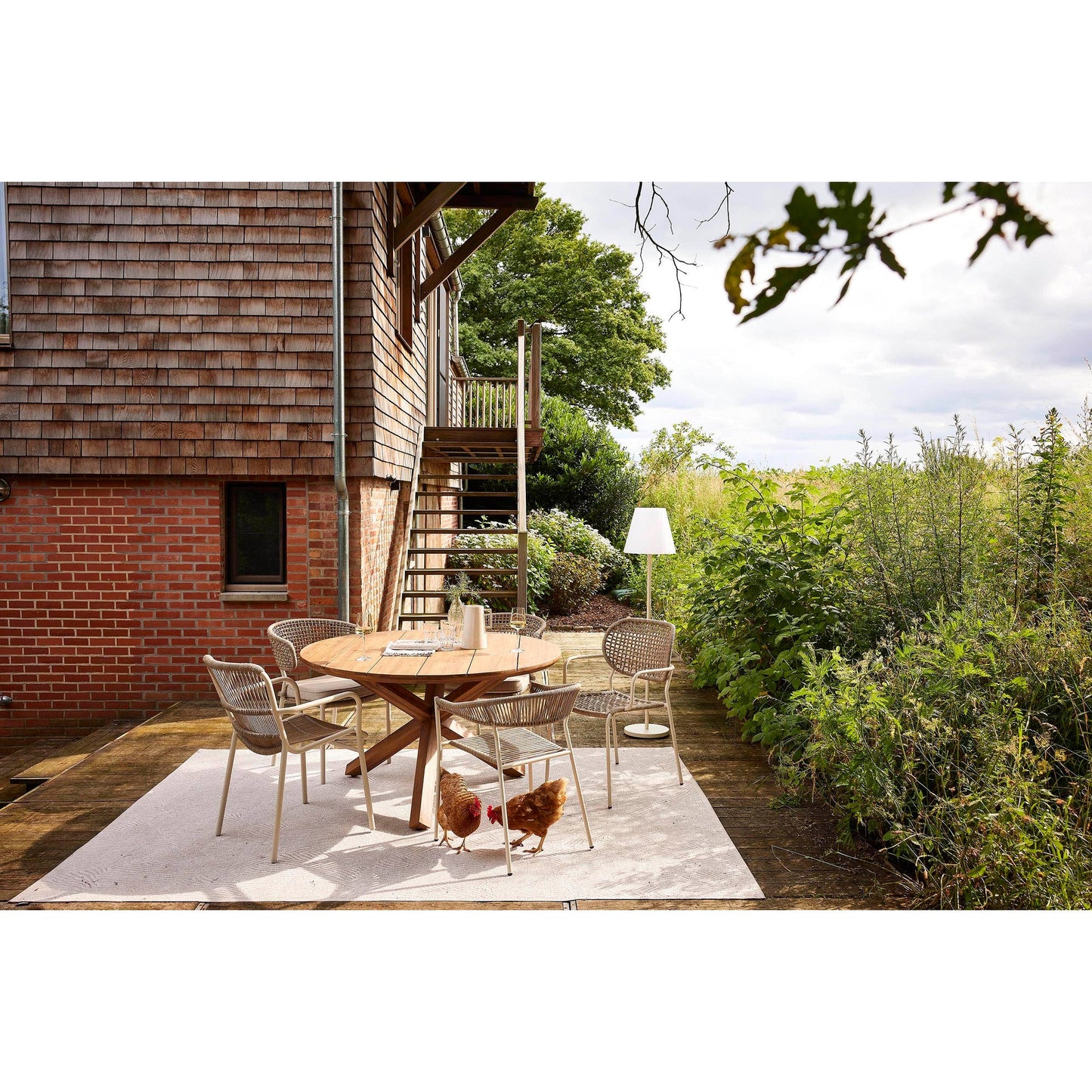 BEST Gartenstuhl Sebastian 54 x 76 x 57 cm (B x H x T) 100 % Polyester sand 4 St./Pack.