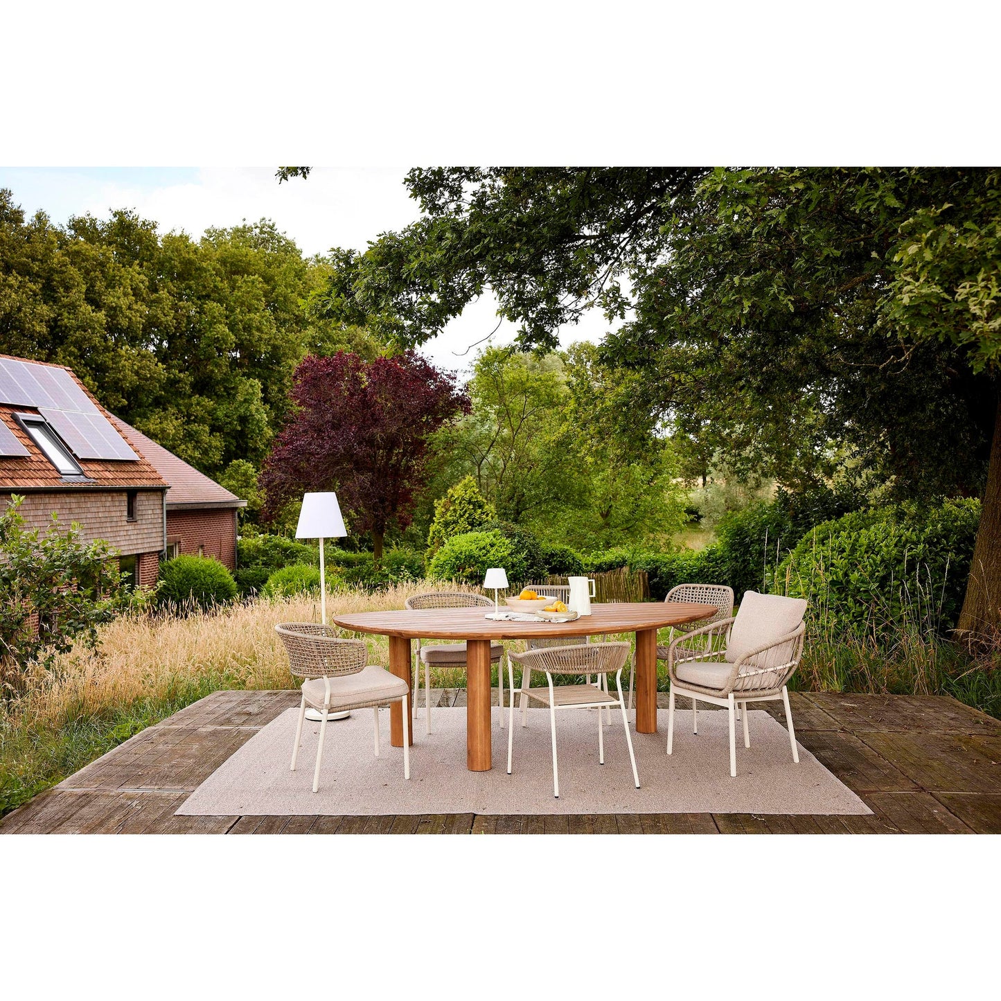 BEST Gartenstuhl Spitz 59 x 82 x 66 cm (B x H x T) 100 % Polyester sand 2 St./Pack.