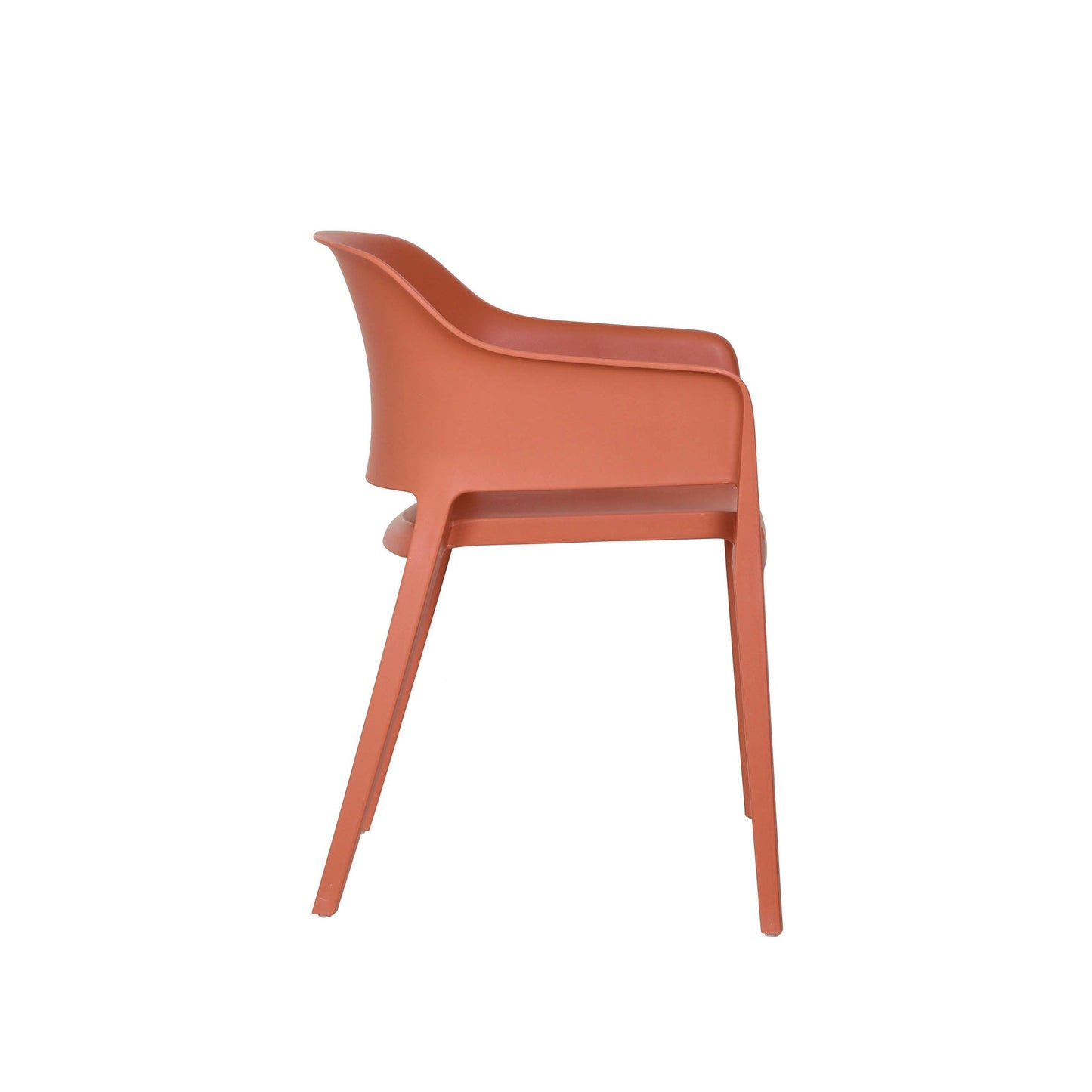 BEST Gartenstuhl Giethoorn 77,5 x 54,5 x 55 cm (B x H x T) Polypropylen terracotta 4 St./Pack.