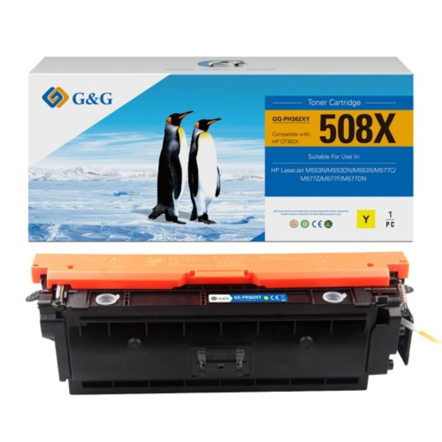 G&G Toner kein Originalzubehör Kompatibel mit: HP 508X ca. 9.500 Seiten gelb