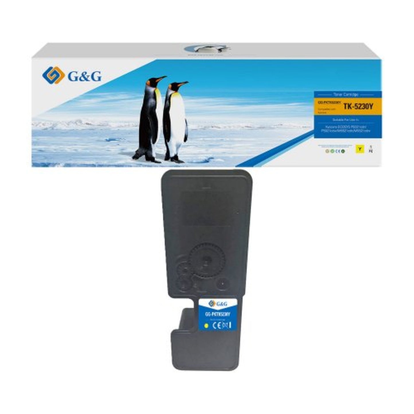 G&G Toner kein Originalzubehör Kompatibel mit: KYOCERA-TK5230Y 14775 ca. 2.200 Seiten gelb