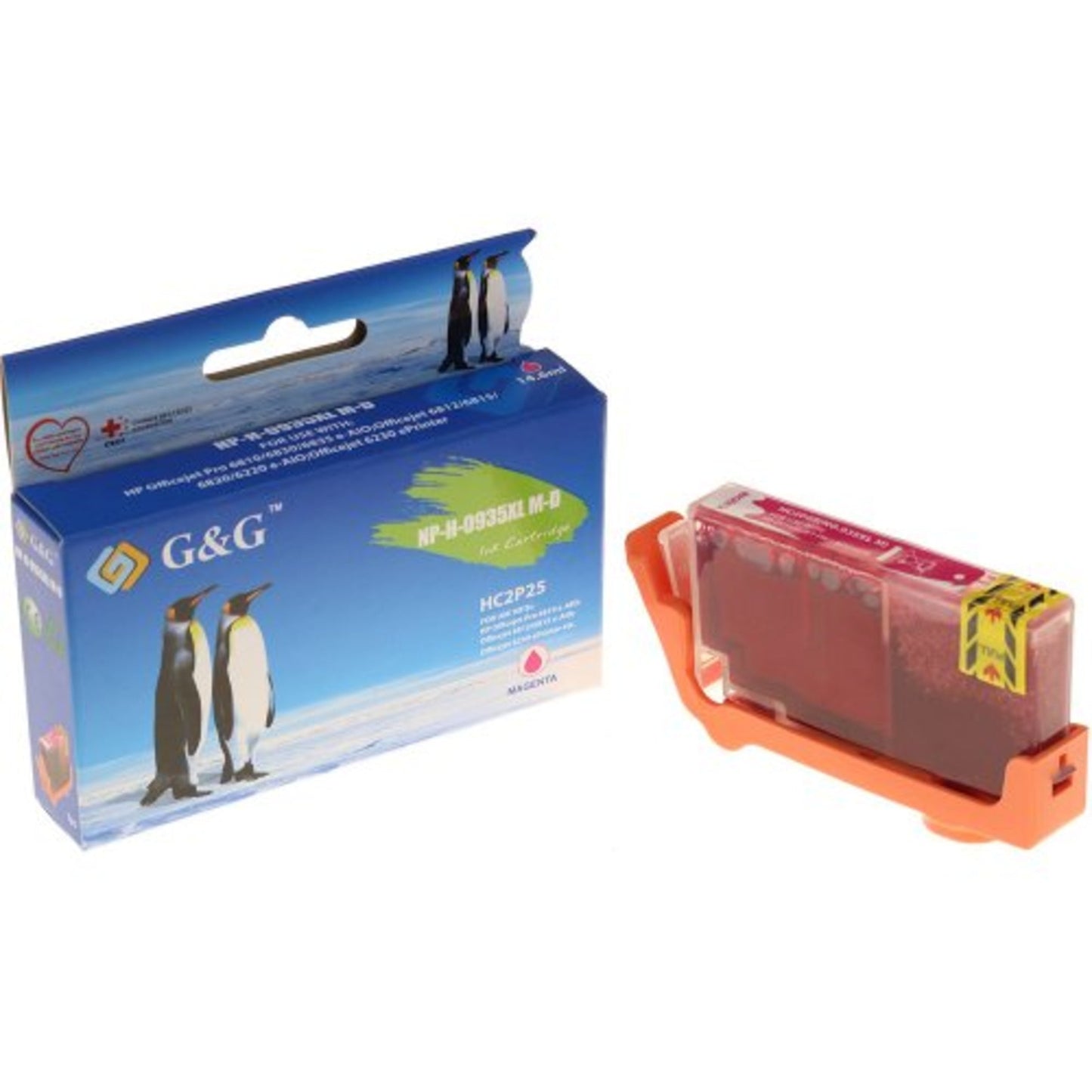 G&G Tintenpatrone kein Originalzubehör Kompatibel mit: HP 935XL 14703 ca. 1.000 Seiten magenta 14,6ml