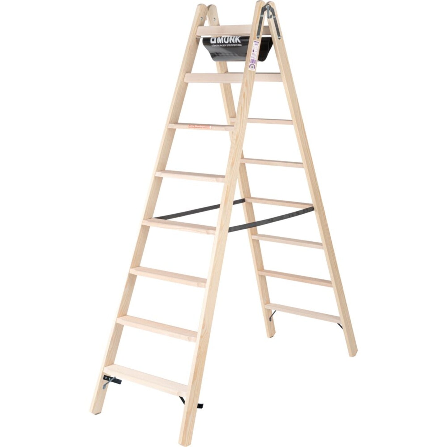 MUNK Stehleiter 3,5m Holz