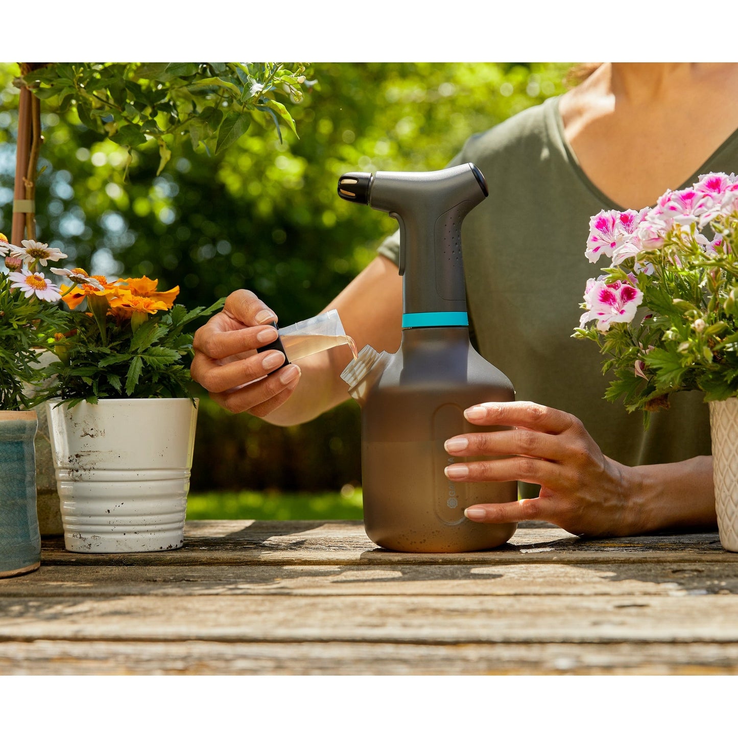 GARDENA Sprühflasche EasyPump 1l Batterie Kunststoff