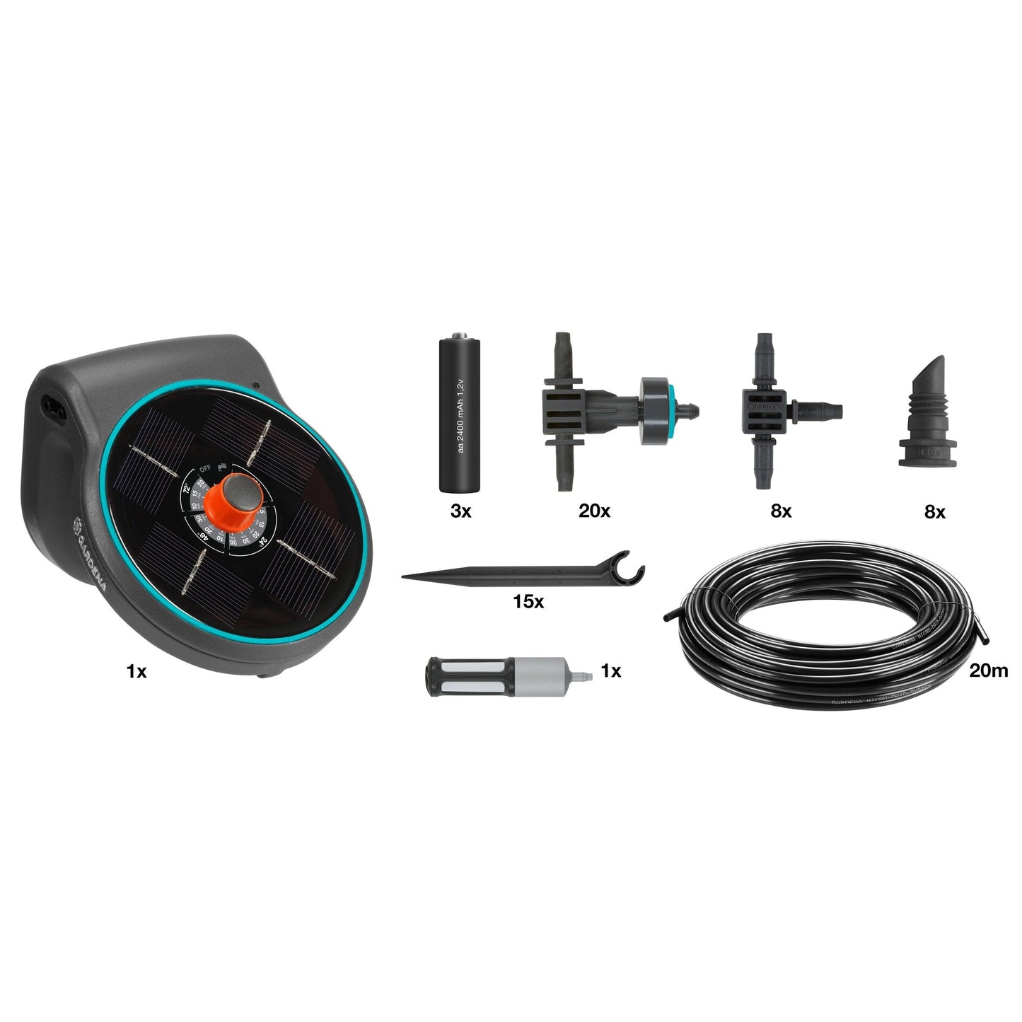 GARDENA Bewässerungssystem AquaBloom 0,5l/h 57 Teile