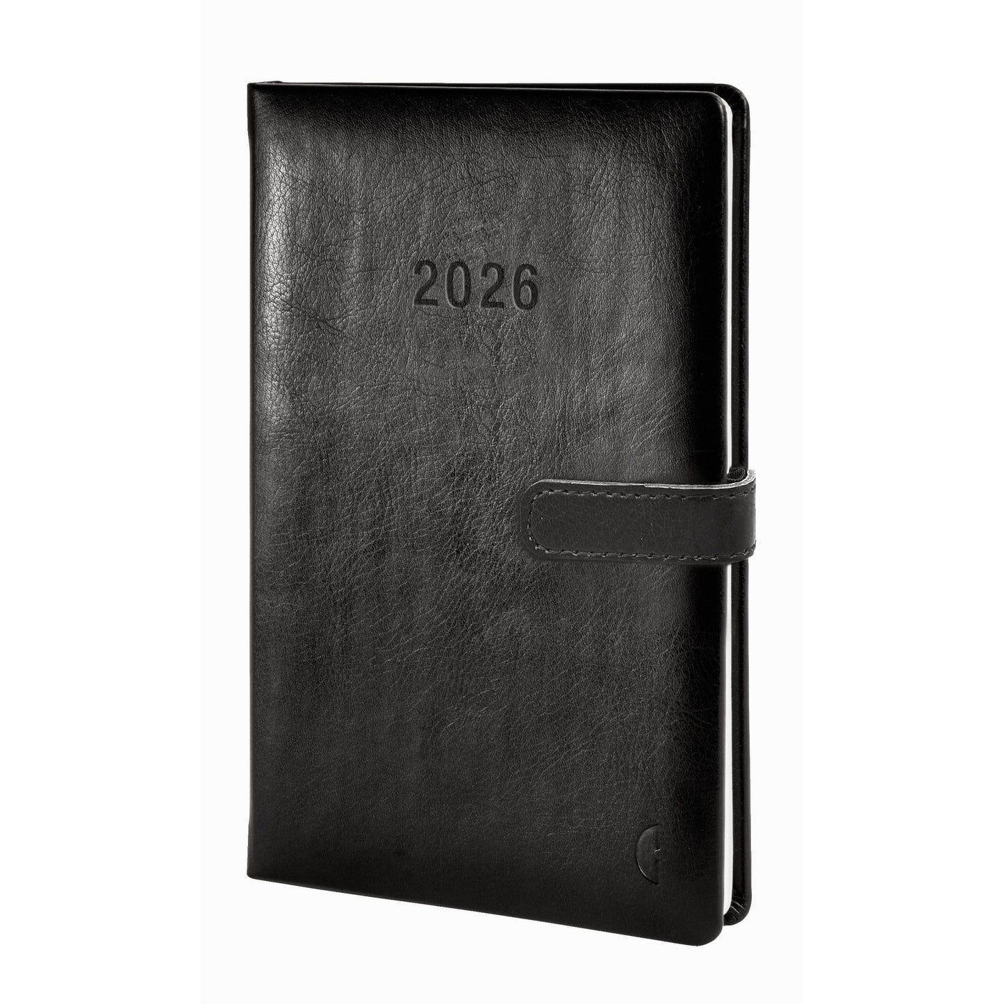 Chronoplan Buchkalender Business Edition 2026 DIN A5 1 Woche/2 Seiten Lederimitat schwarz