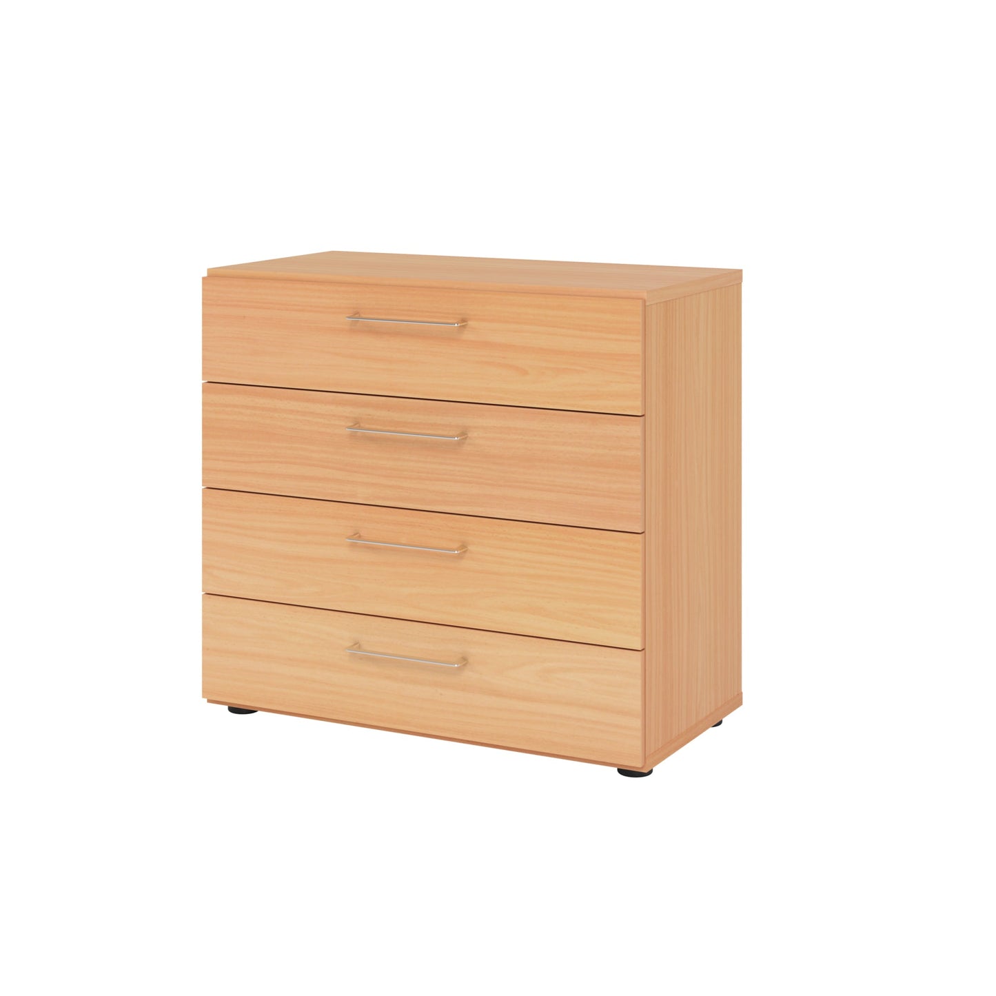 Hammerbacher Schubladenschrank V9 Advanced 800 x 748 x 417 mm (B x H x T) 4 Schubladen Spanplatten, folienummantelt Farbe der Front: buche Farbe des Korpus: buche