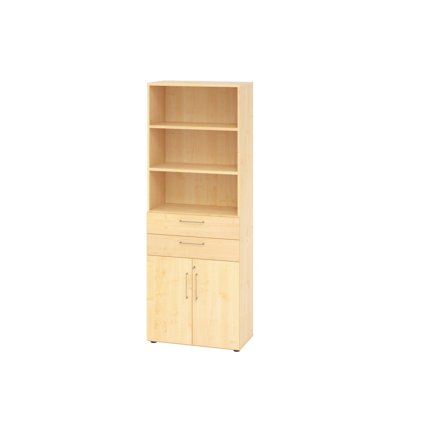 Hammerbacher Regalschrank V9 Advanced 800 x 2.156 x 417 mm (B x H x T) Flügeltür ohne Rollen Spanplatten, folienummantelt