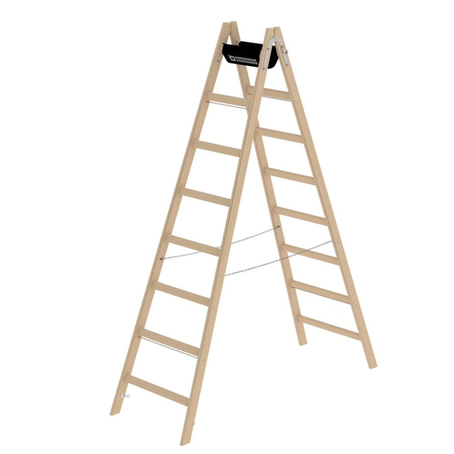 MUNK Stehleiter 3,6m Holz