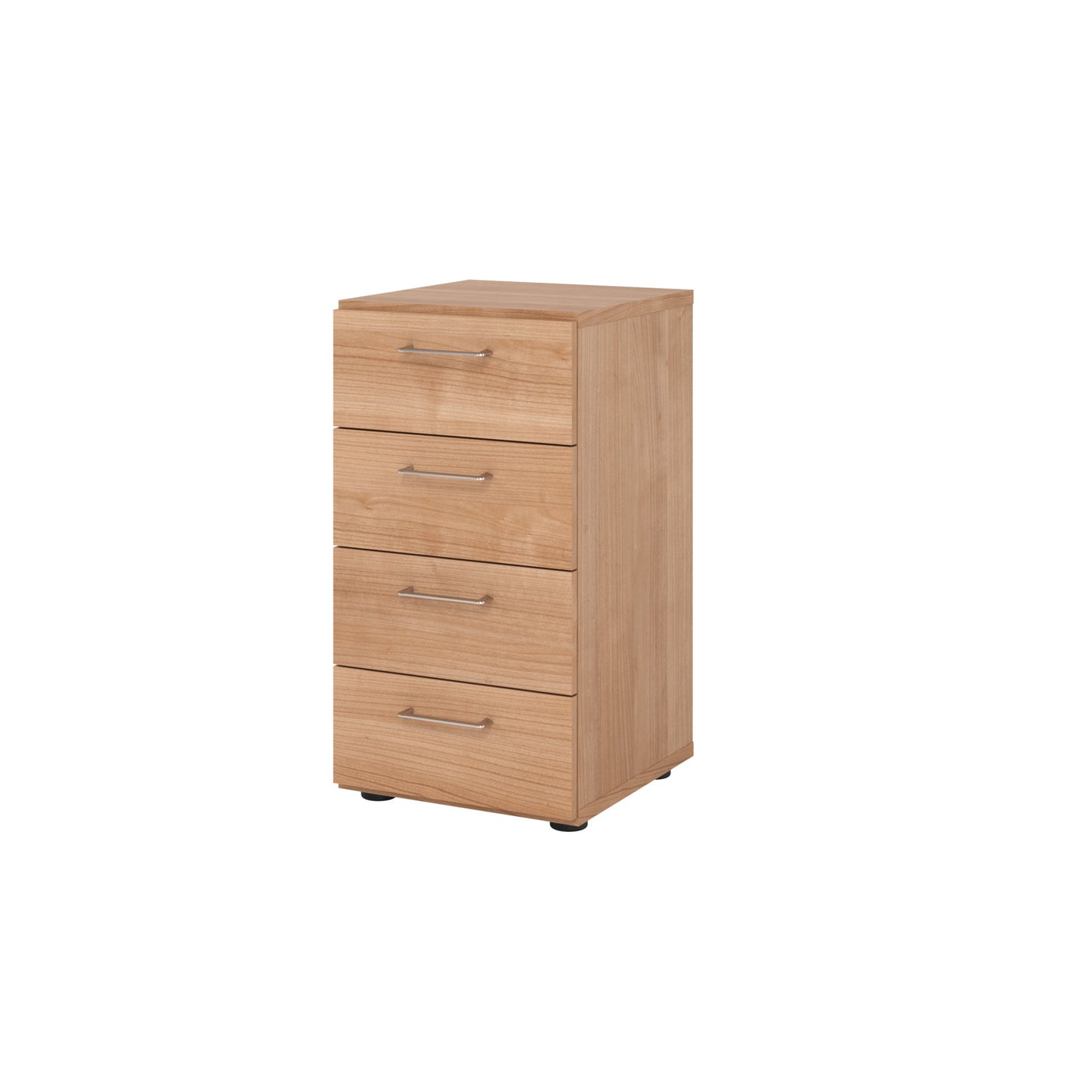 Hammerbacher Schubladenschrank V9 Advanced 400 x 748 x 417 mm (B x H x T) 4 Schubladen Spanplatten, folienummantelt Farbe der Front: nussbaum Farbe des Korpus: nussbaum