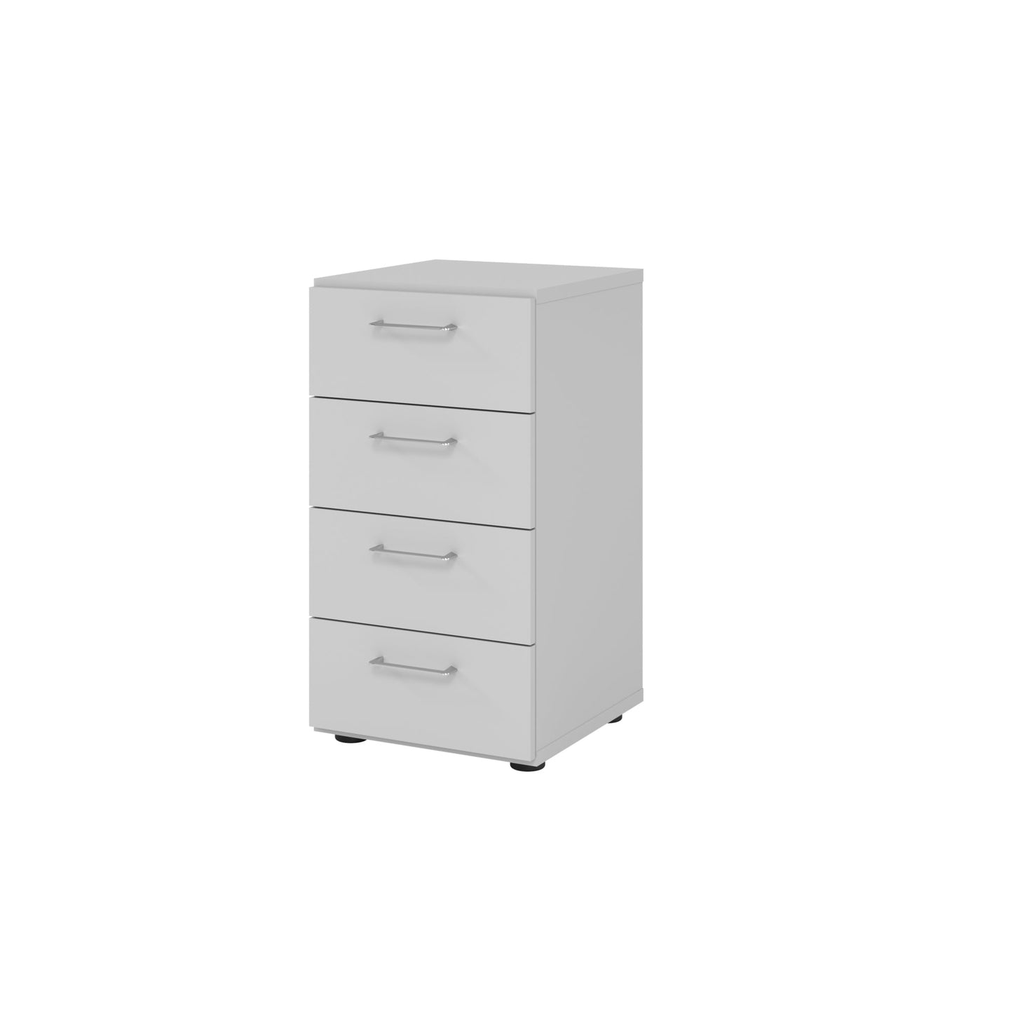 Hammerbacher Schubladenschrank V9 Advanced 400 x 748 x 417 mm (B x H x T) 4 Schubladen Spanplatten, folienummantelt Farbe der Front: grauu Farbe des Korpus: grau