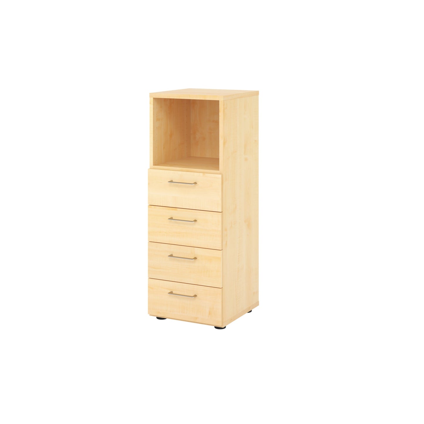 Hammerbacher Regalschrank V9 Advanced 400 x 1.100 x 417 mm (B x H x T) ohne Rollen Spanplatten, folienummantelt