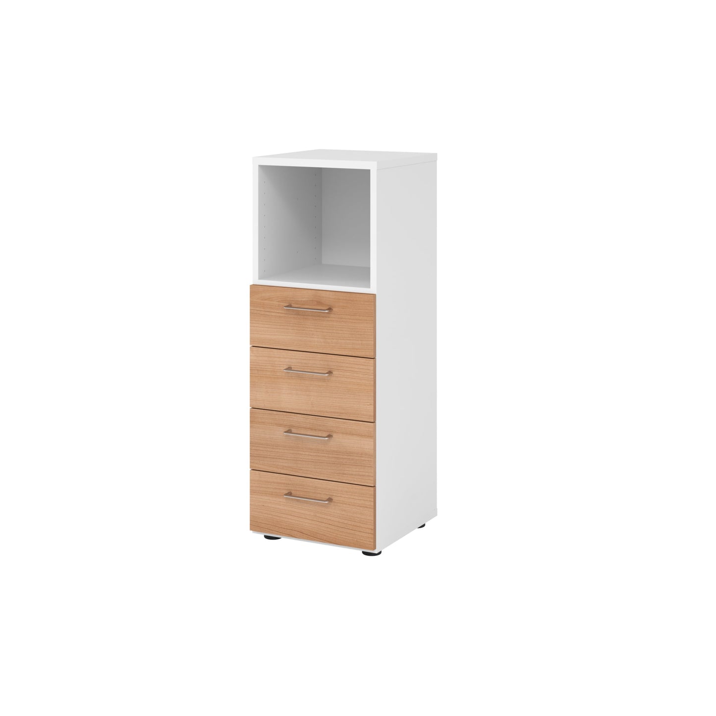 Hammerbacher Regalschrank V9 Advanced 400 x 1.100 x 417 mm (B x H x T) ohne Rollen Spanplatten, folienummantelt