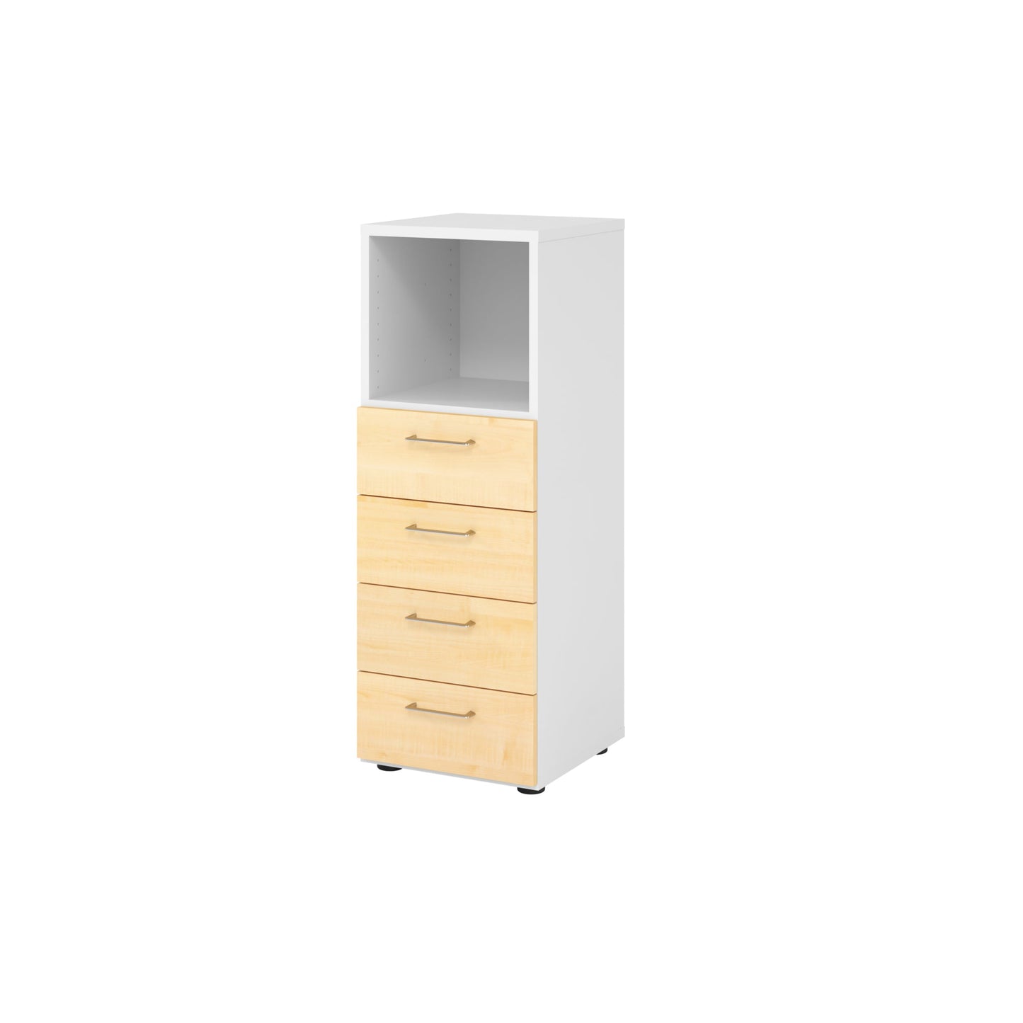 Hammerbacher Regalschrank V9 Advanced 400 x 1.100 x 417 mm (B x H x T) ohne Rollen Spanplatten, folienummantelt