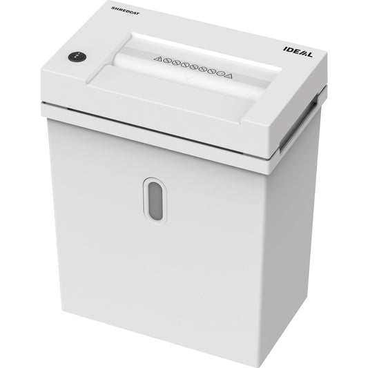IDEAL Aktenvernichter Shredcat 8200 P-2 Papier, Heftklammern, Büroklammern, Kreditkarten Streifenschnitt 16-18 Bl. hellgrau