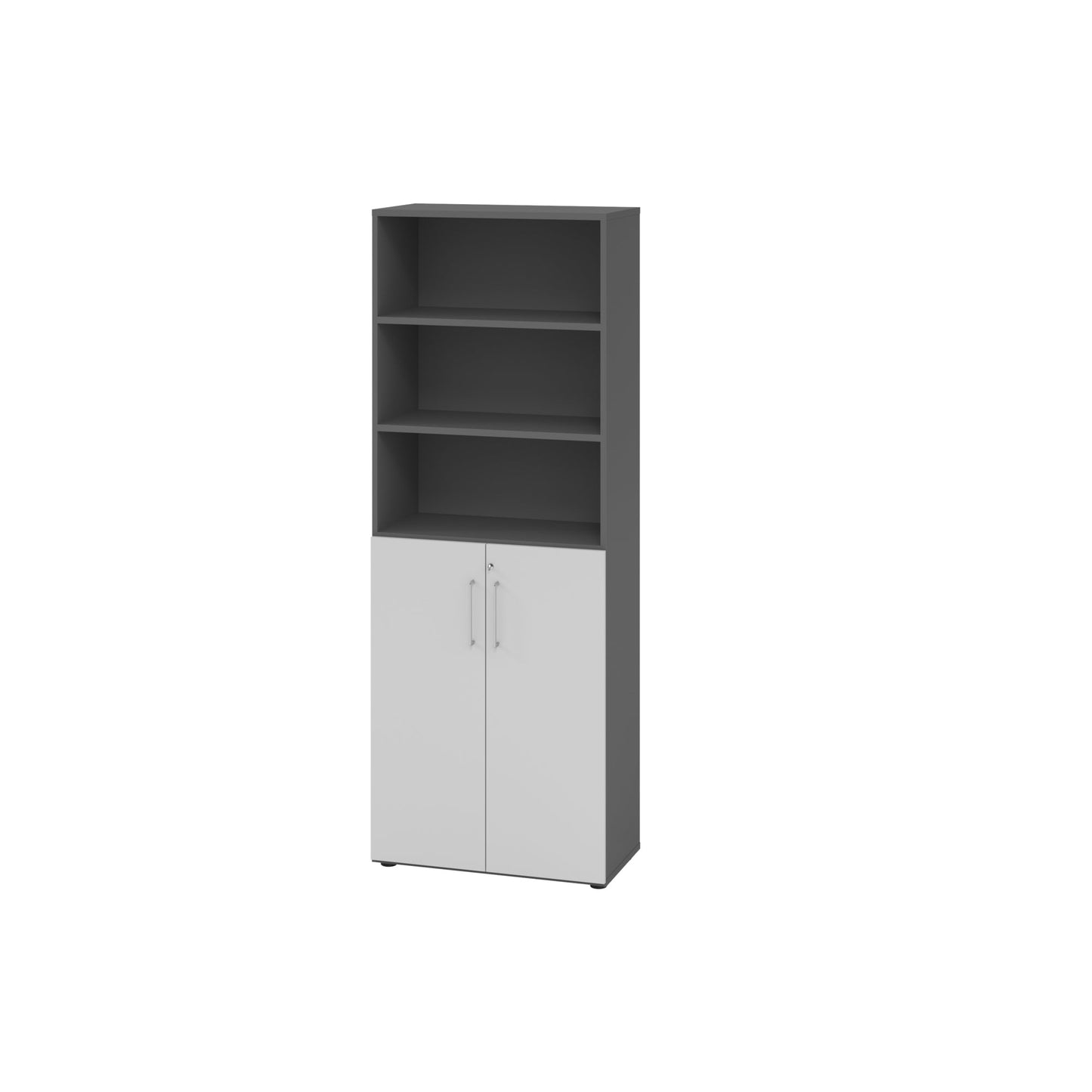 Hammerbacher Regalschrank V9 Advanced 800 x 2.156 x 417 mm (B x H x T) Flügeltür ohne Rollen Spanplatten, folienummantelt