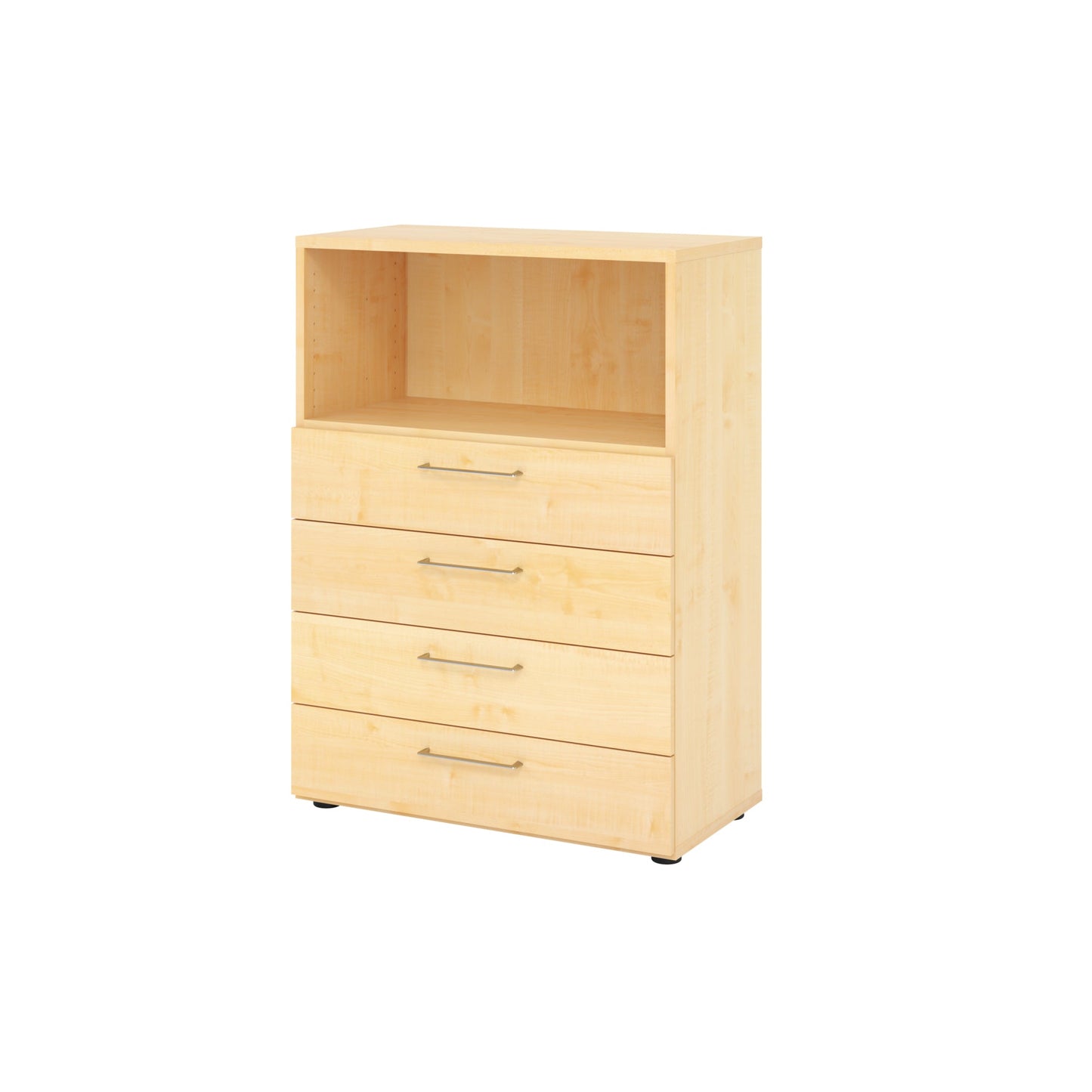 Hammerbacher Regalschrank V9 Advanced 800 x 1.100 x 417 mm (B x H x T) ohne Rollen Spanplatten, folienummantelt