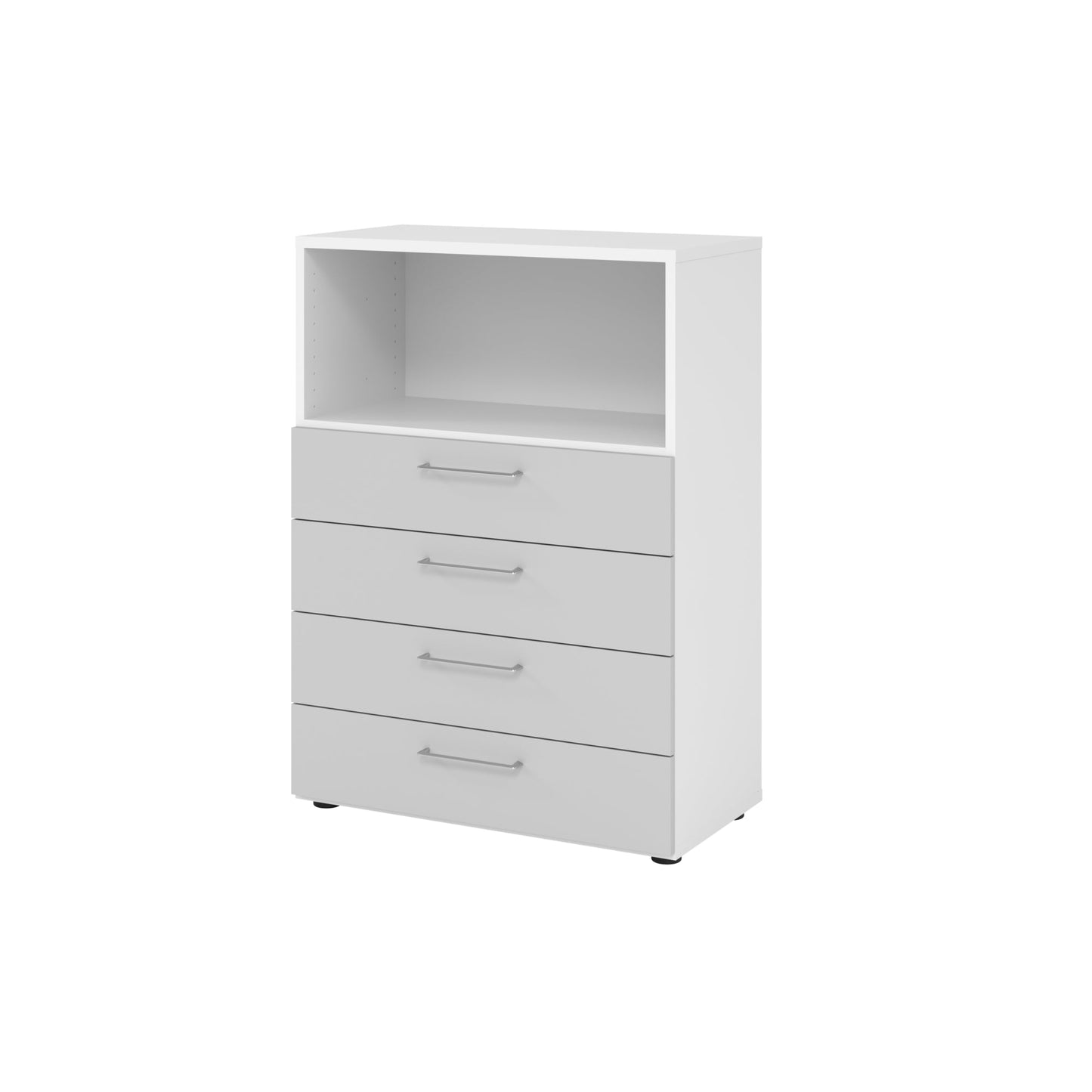 Hammerbacher Regalschrank V9 Advanced 800 x 1.100 x 417 mm (B x H x T) ohne Rollen Spanplatten, folienummantelt