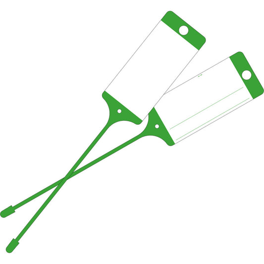 EICHNER Stückwarenanhänger 40 x 58 x 215 mm (B x H x L) Polypropylen grün 100 St./Pack.