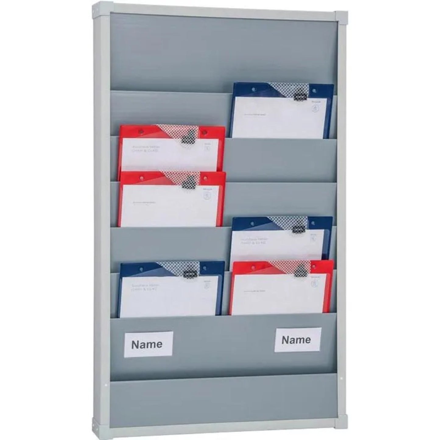 EICHNER Kartentafel 55,4 x 90 x 7,6 cm (B x H x T) DIN A4 12 Fächer Kunststoff weiß