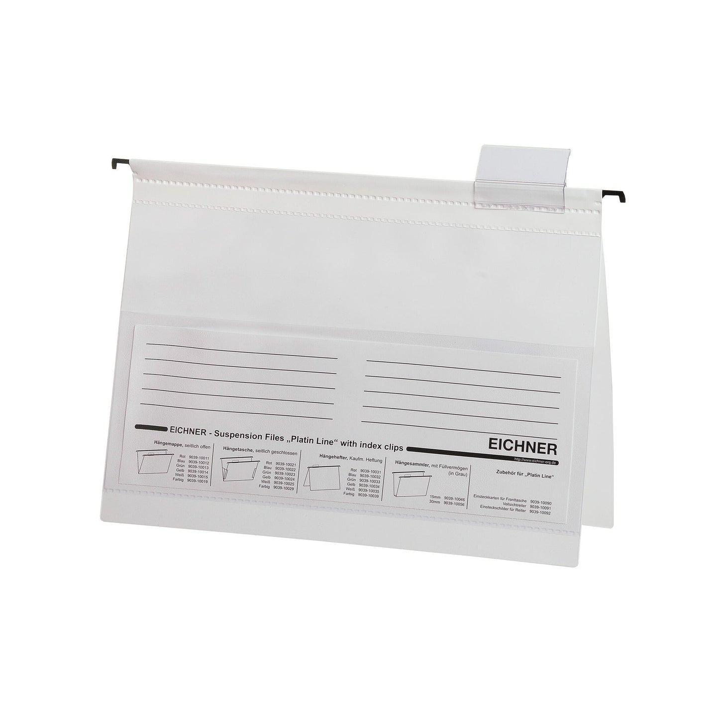 EICHNER Hängehefter Platin Line DIN A4 PVC weiß 10 St./Pack.