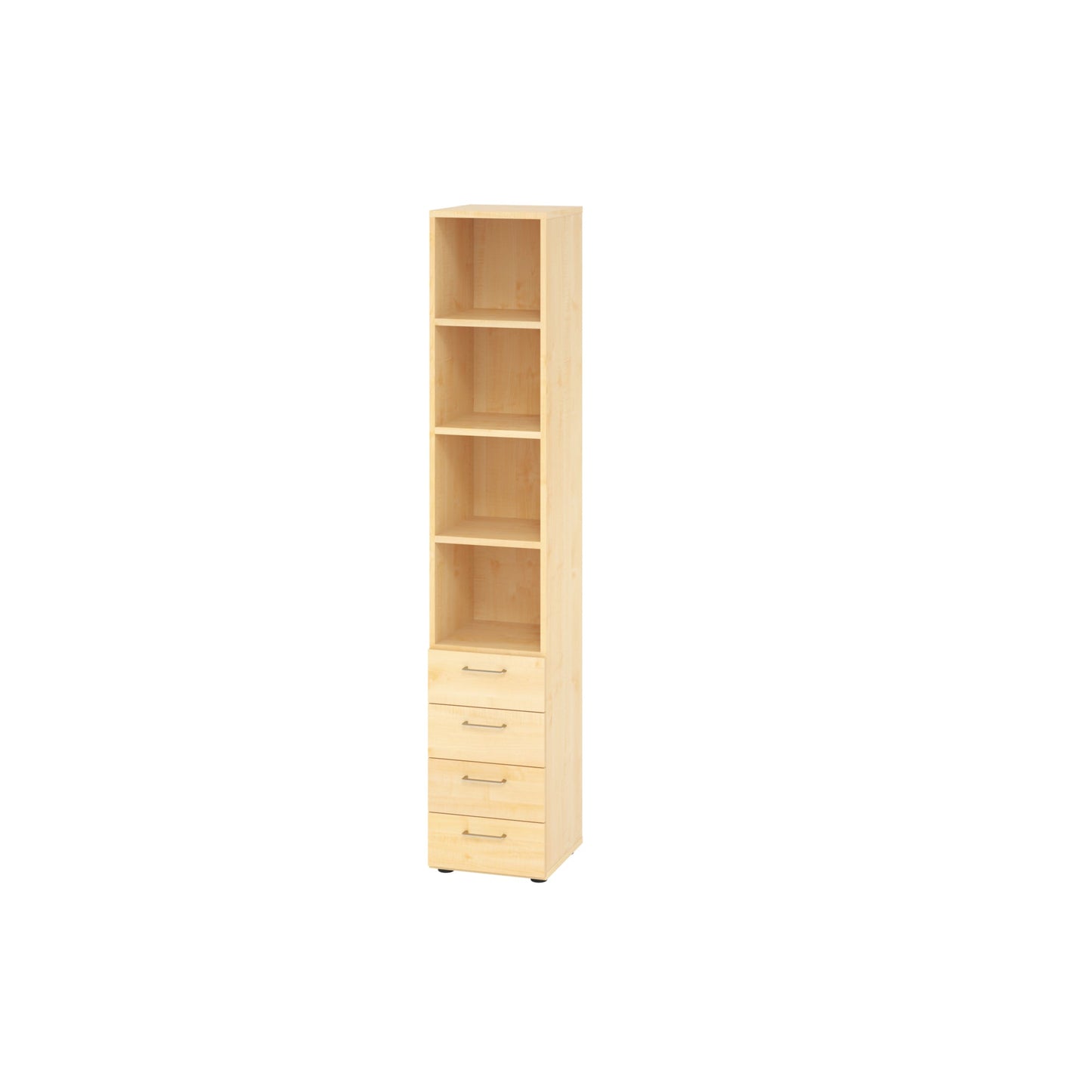 Hammerbacher Regalschrank V9 Advanced 400 x 2.156 x 417 mm (B x H x T) ohne Rollen Spanplatten, folienummantelt