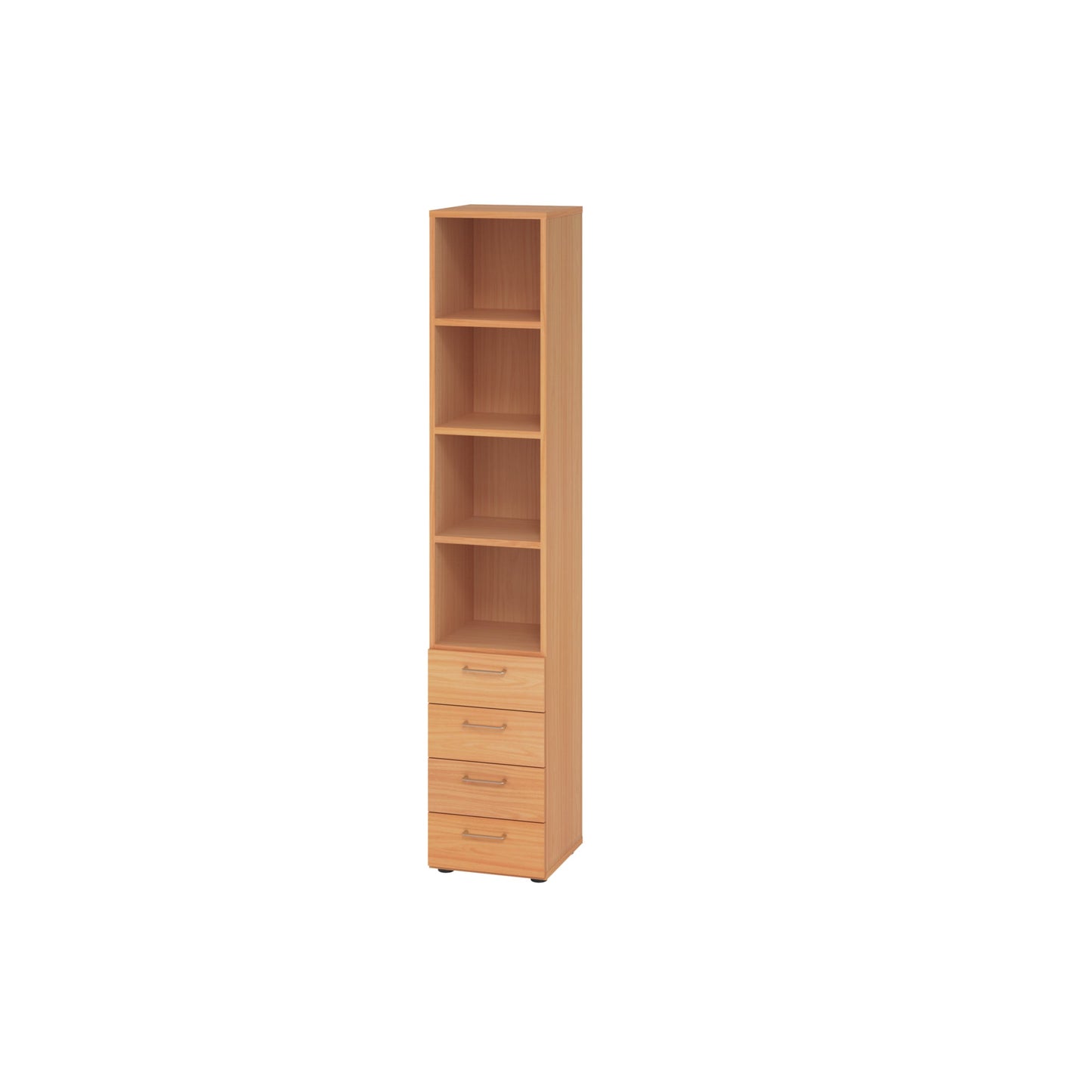 Hammerbacher Regalschrank V9 Advanced 400 x 2.156 x 417 mm (B x H x T) ohne Rollen Spanplatten, folienummantelt