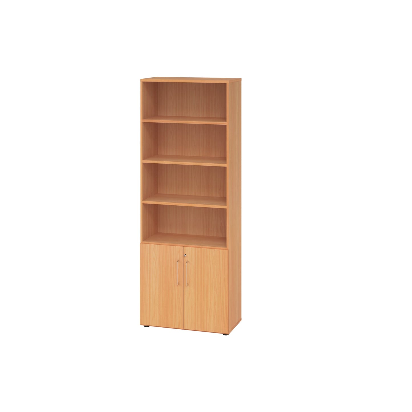 Hammerbacher Regalschrank V9 Advanced 800 x 2.156 x 417 mm (B x H x T) Flügeltür ohne Rollen Spanplatten, folienummantelt