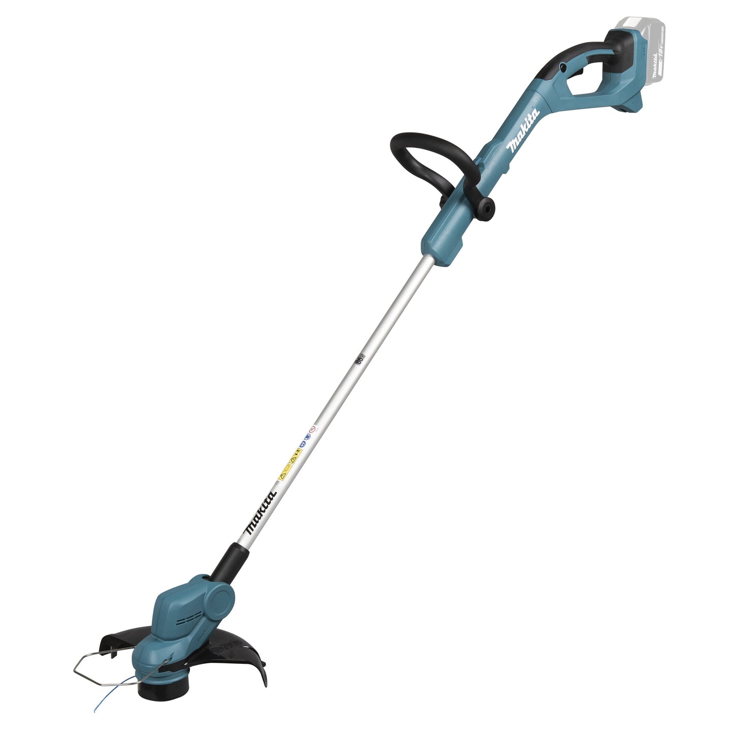 Makita® Rasentrimmer DUR193 26cm 7.800 U/Min. Akku inkl. 1-Fadenkopf Tap&Go (1,65 mm), Mähfaden Four-Leaf (15 m) Zubehör erforderlich erforderliches Zubehör: Makita Akku BL 1850B, Akku-Ladegerät DC18RC