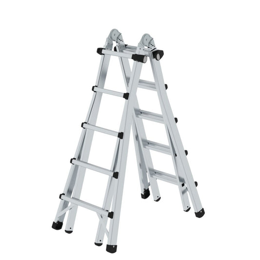 MUNK Teleskopleiter 63,5 x 158,5 x 19,7 cm (B x H x T) 150kg Aluminium