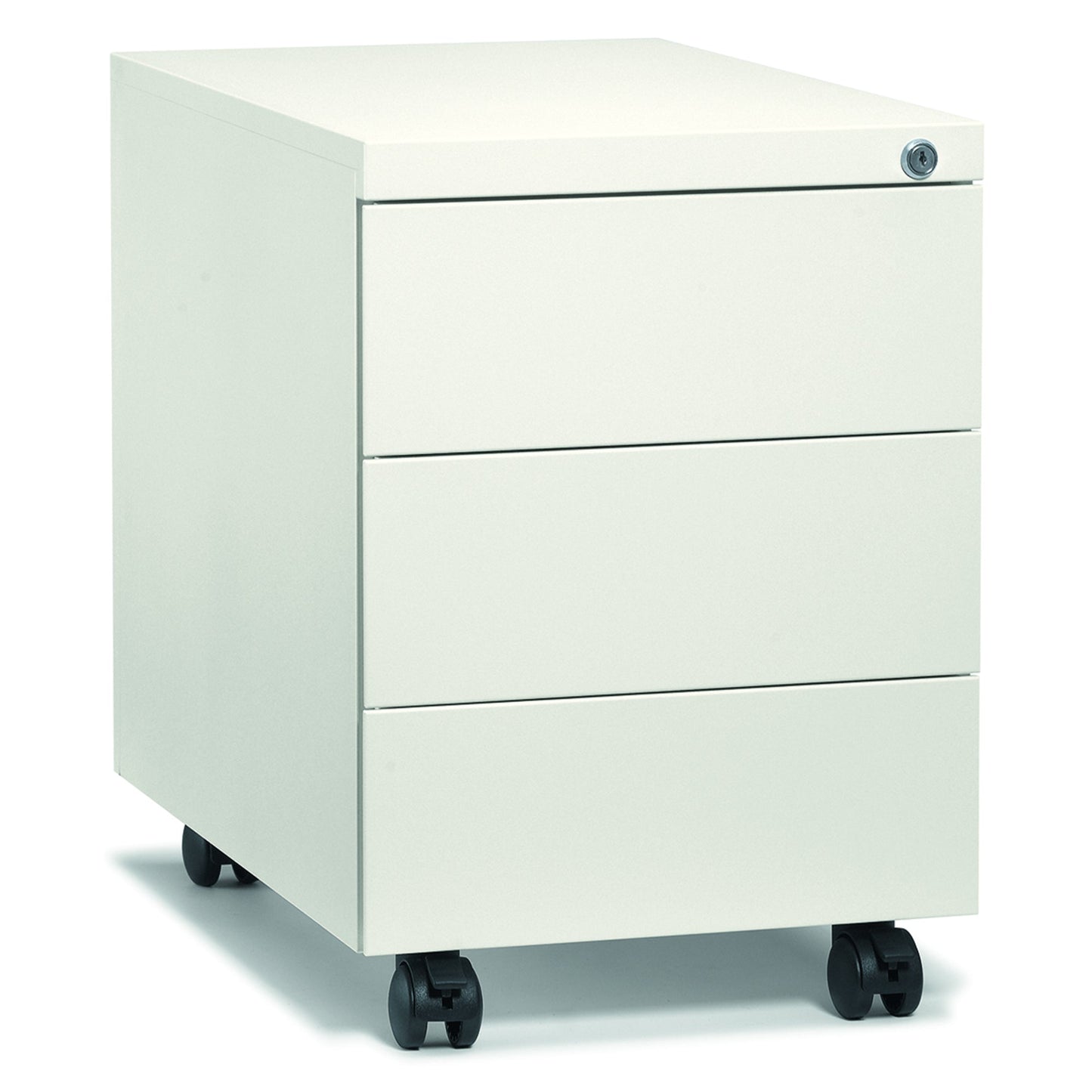 Rollcontainer Base L 390 x 550 x 590 mm (B x H x T) 3 Schubladen verkehrsweiß verkehrsweiß