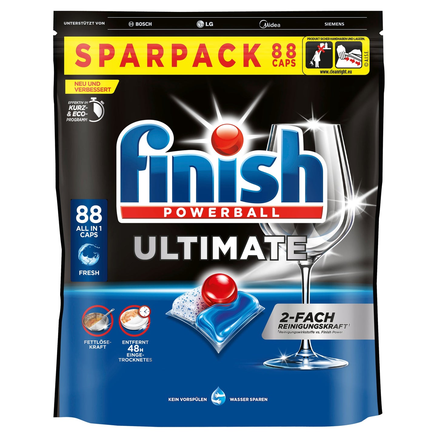 FINISH Spülmaschinentabs Ultimate Fresh 88 St./Pack.