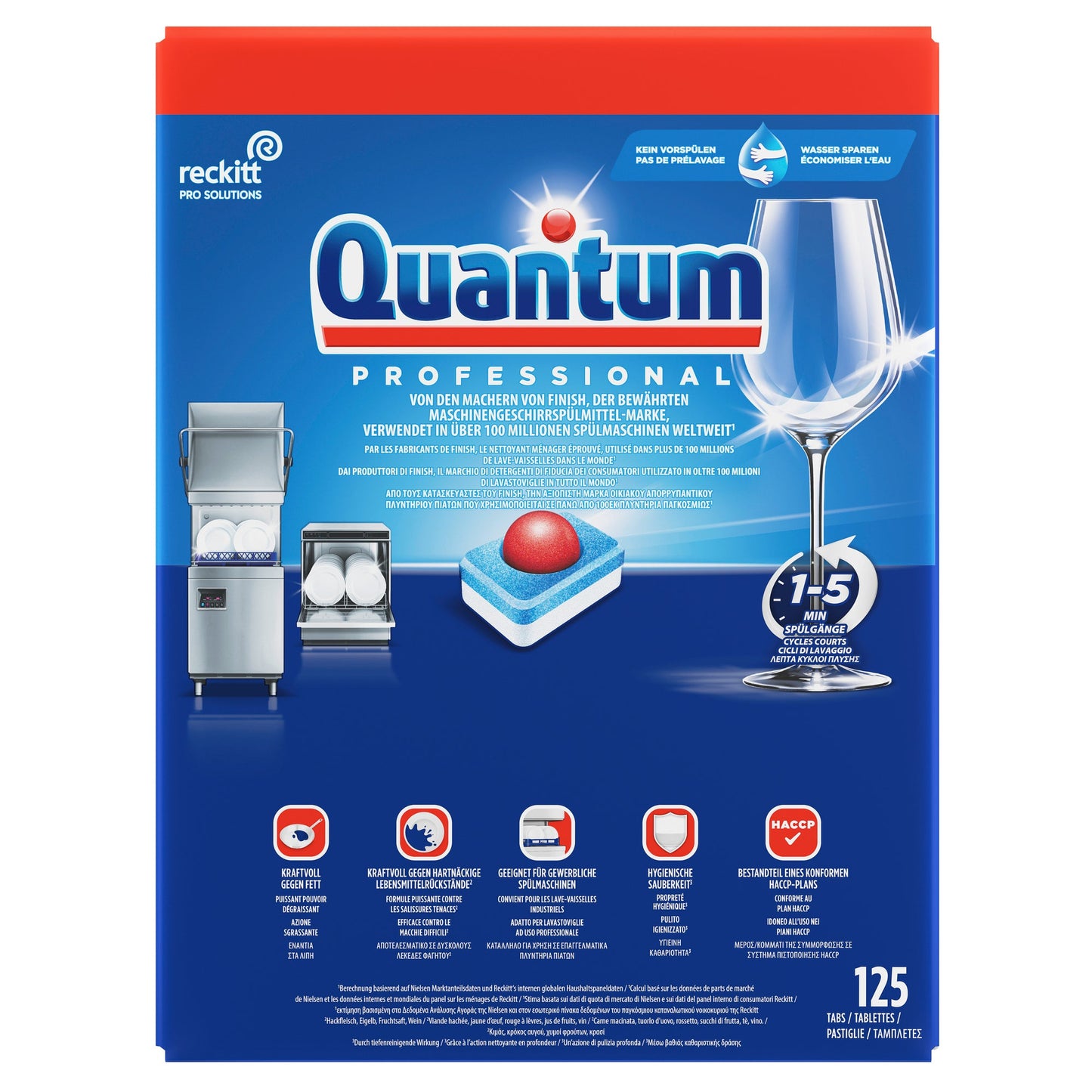 Quantum Spülmaschinentabs Professional 125 St./Pack.