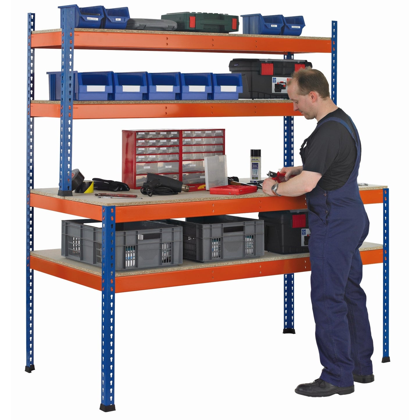 SCHULTE Arbeitstisch Z1 2.450 x 1.981 x 773/316 mm (B x H x T)