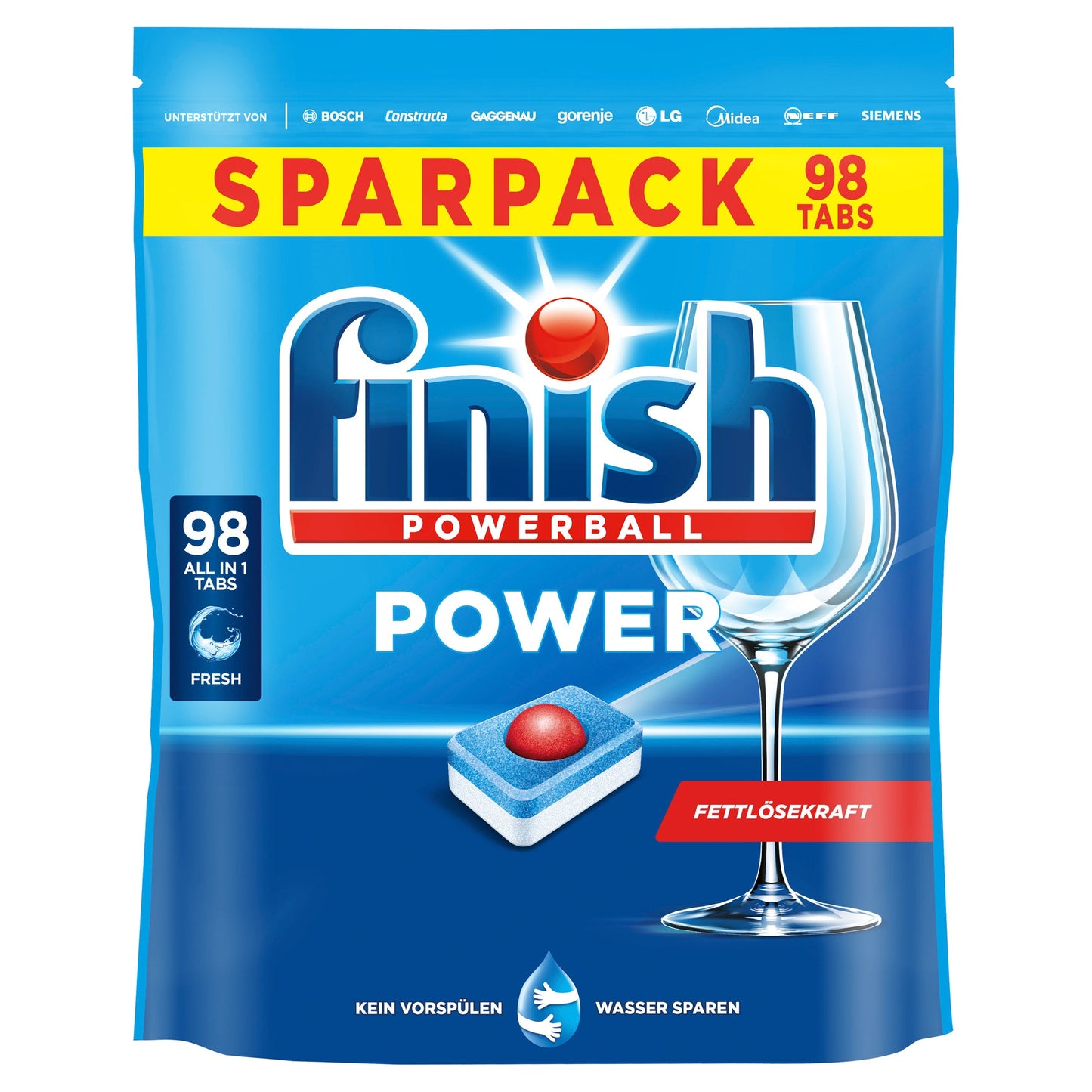 FINISH Spülmaschinentabs Power Fresh 98 St./Pack.