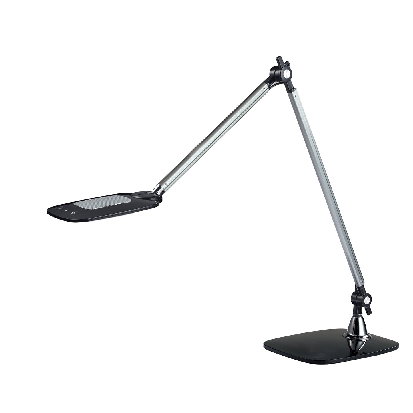 Paperflow Tischleuchte Jim E 7 kWh/1.000h Netzbetrieb silber/schwarz