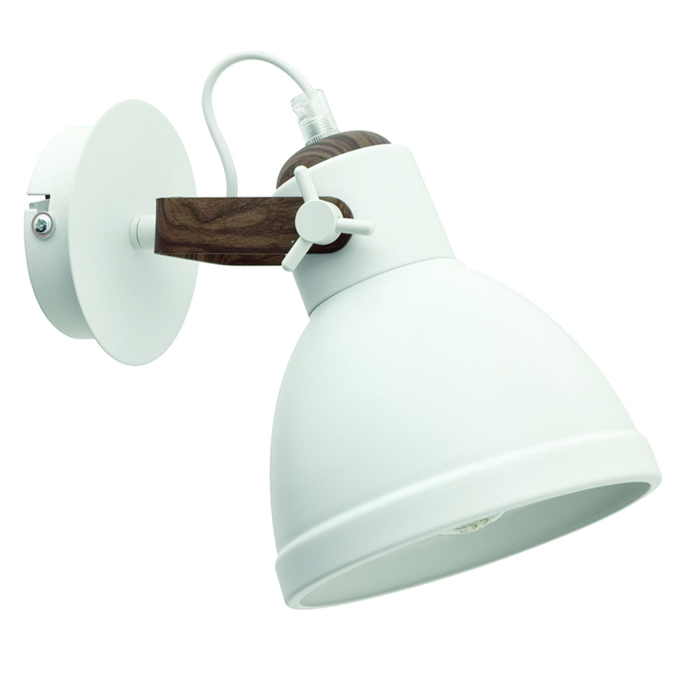 Paperflow Wandleuchte Elix weiß/akazie