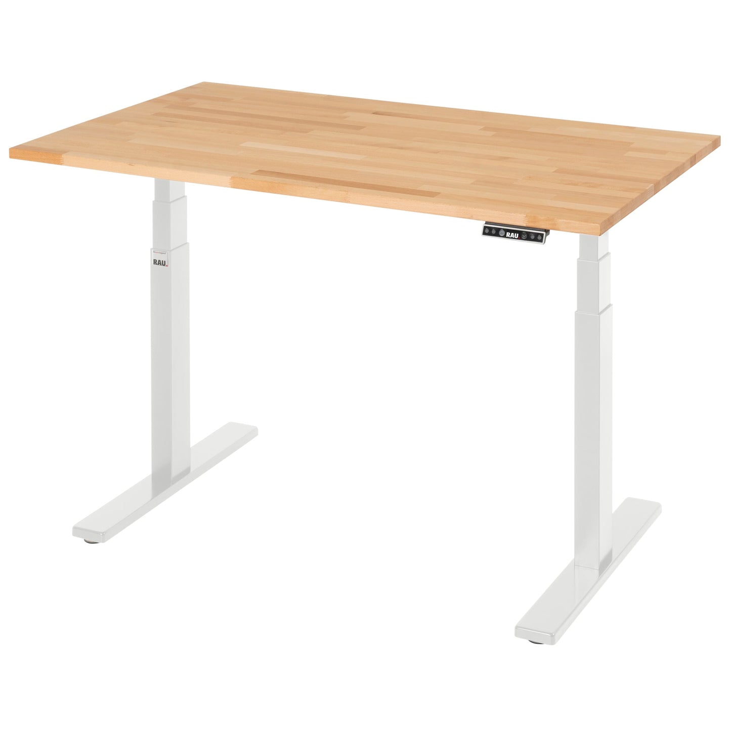 RAU Schreibtisch Adlatus 100 Maße: 1.250 x 650-1.300 x 800 mm (B x H x T) Buche buche