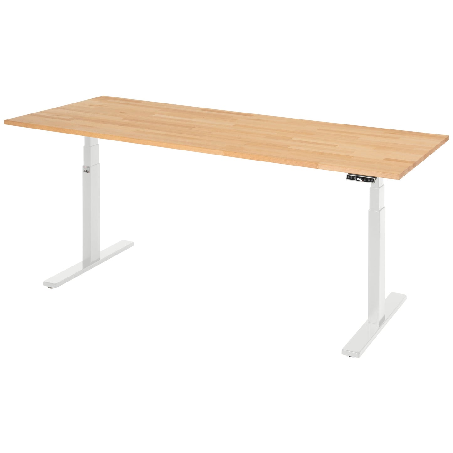 RAU Schreibtisch Adlatus 100 Maße: 2.000 x 650-1.300 x 800 mm (B x H x T) Buche buche