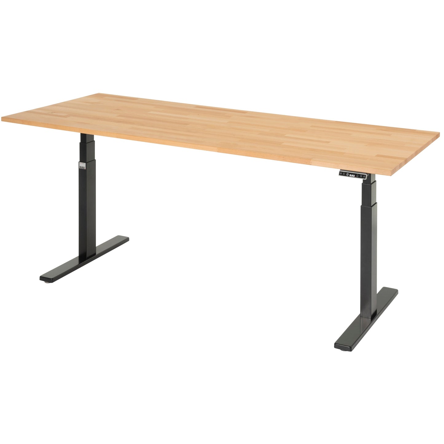 RAU Schreibtisch Adlatus 100 Maße: 2.000 x 650-1.300 x 800 mm (B x H x T) Buche buche