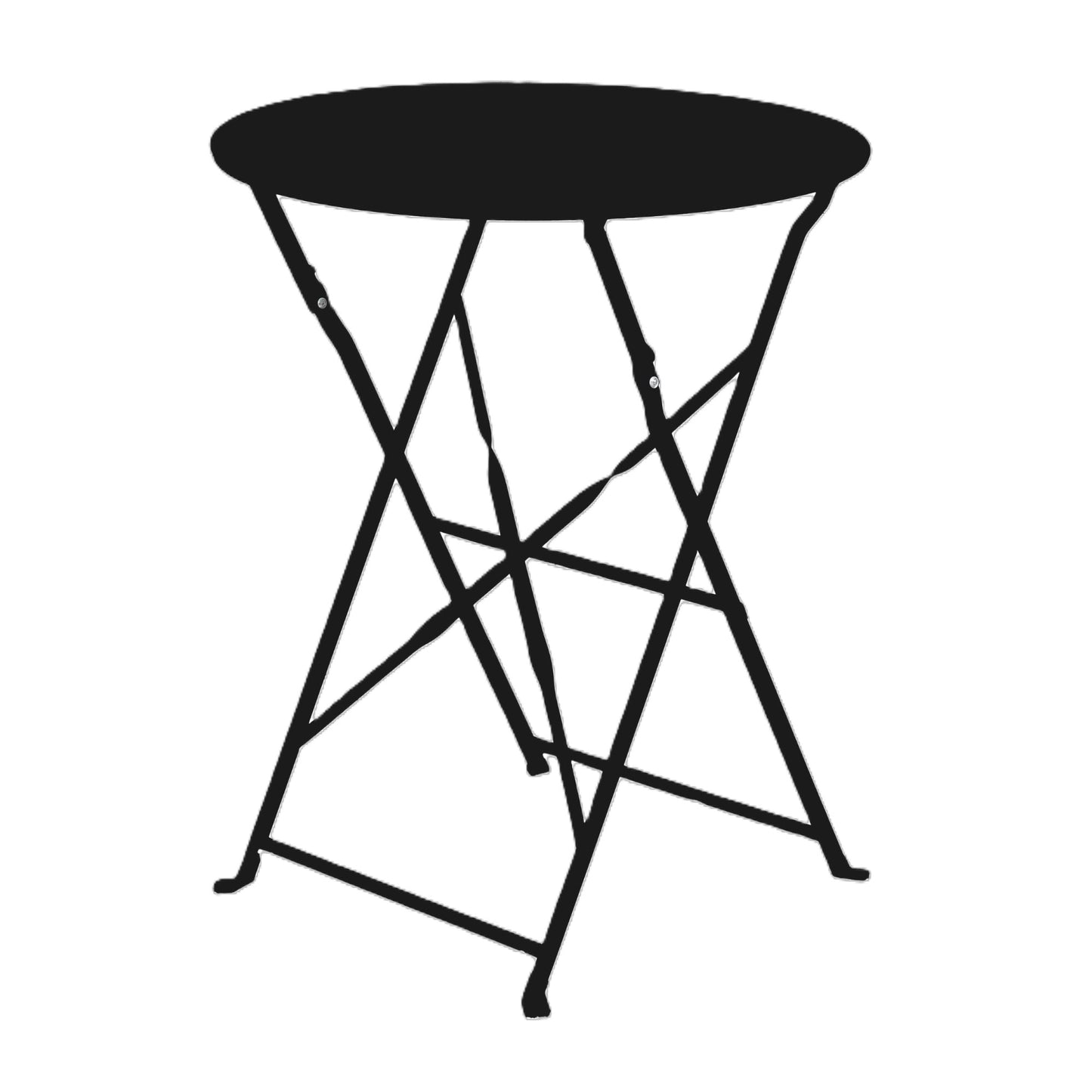 Paperflow Klapptisch Eden 60 x 73 x 60 cm (B x H x T) Stahl, verzinkt schwarz