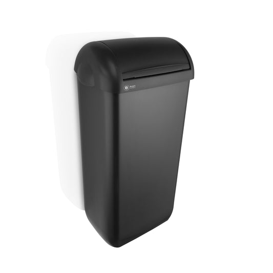 BlackSatino Abfalleimer 23l Kunststoff schwarz 1 Sortierfach