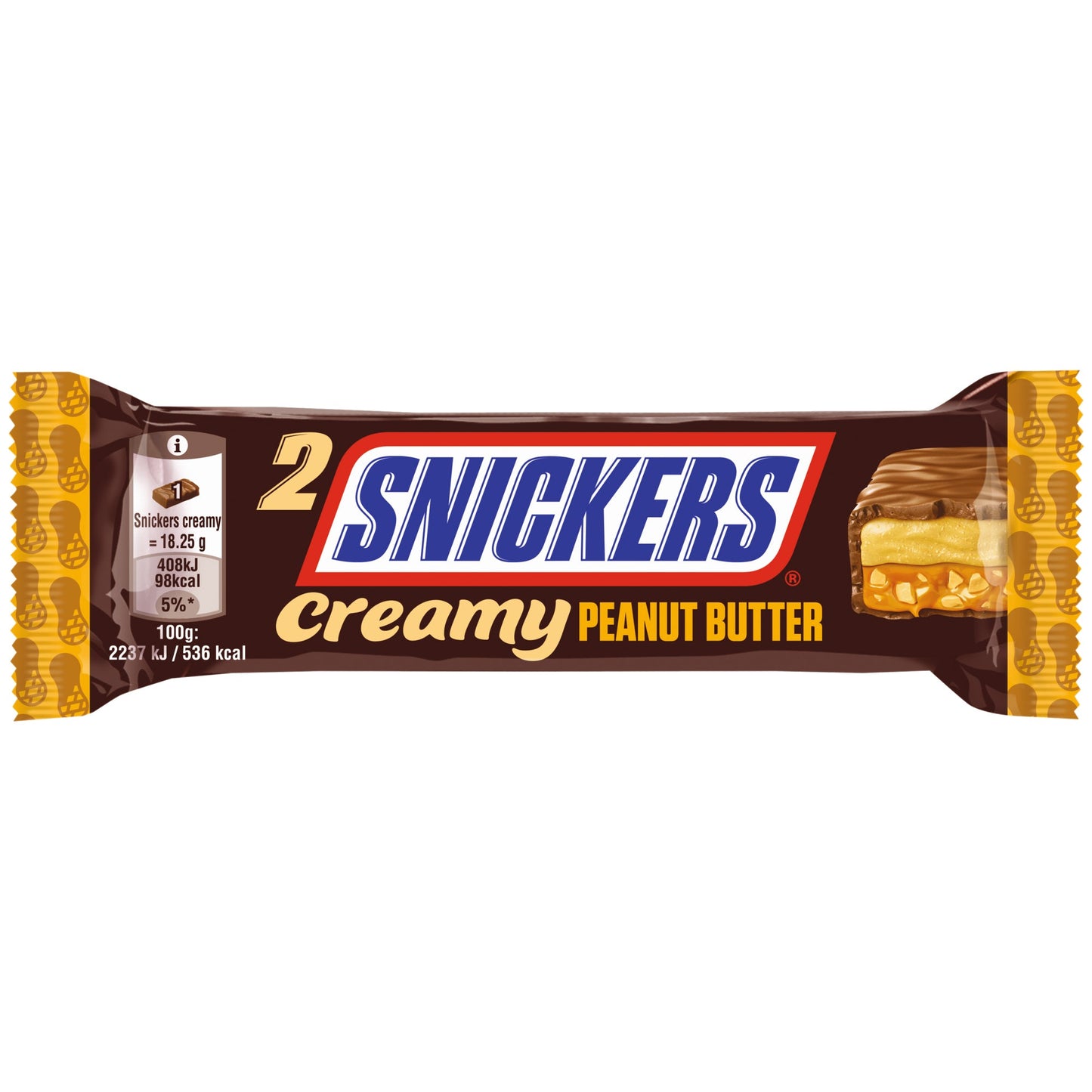 SNICKERS® Schokoriegel Duo Creamy 24 x 36,5 g/Pack.