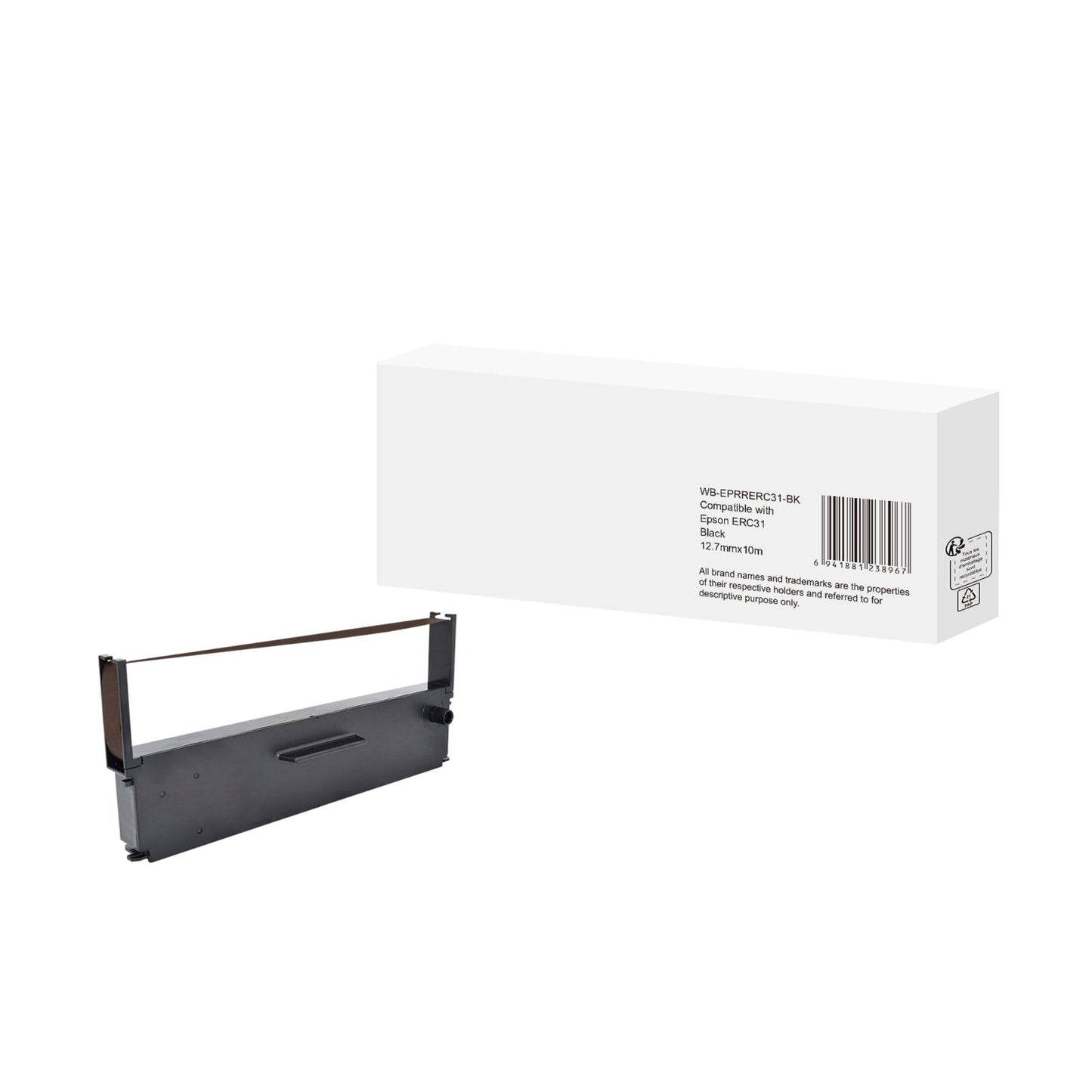 Kassenfarbband Nylon schwarz