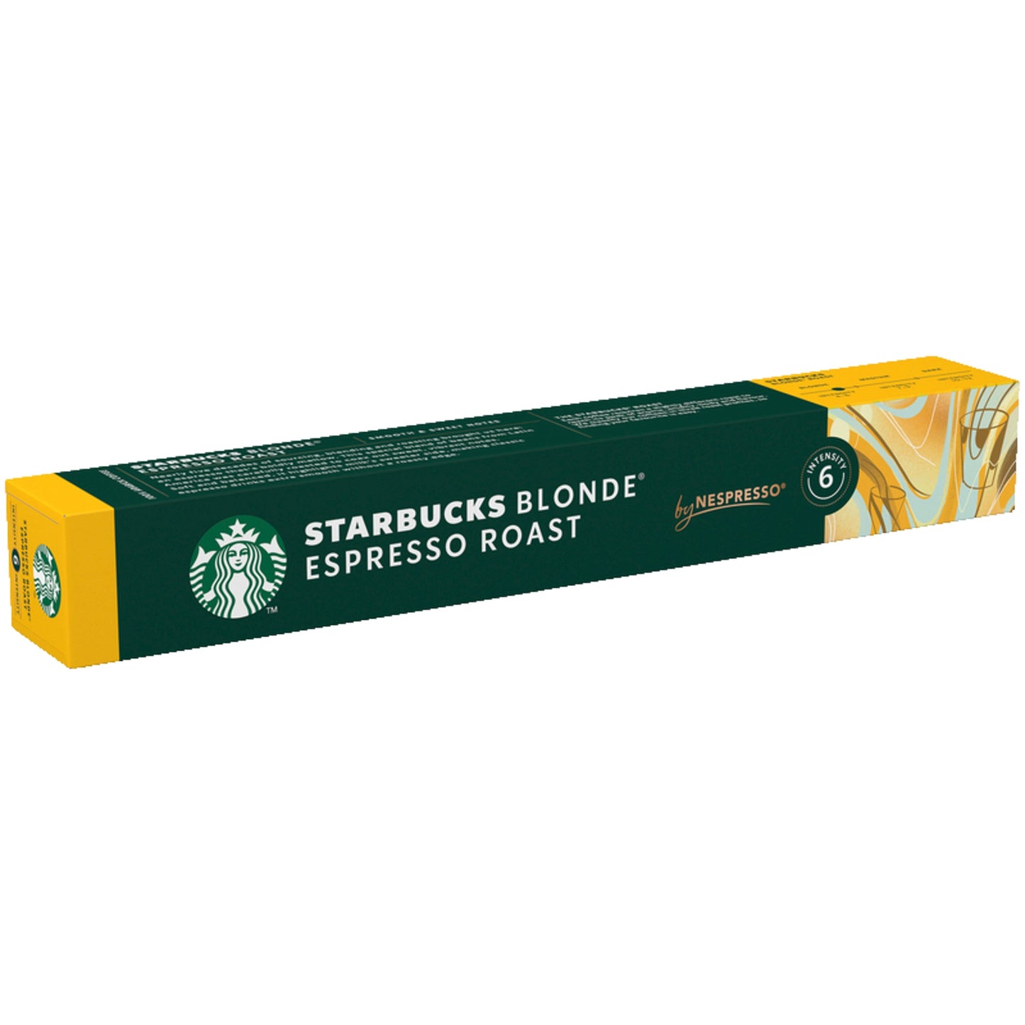 Starbucks Kaffeekapsel Nespresso® Maschine Blonde Espresso® Roast Intensität: 6 10 x 5,3 g/Pack.